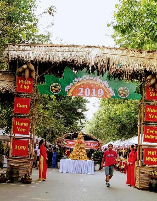Hội chợ cam Hưng Yên năm 2019 tại Ecopark