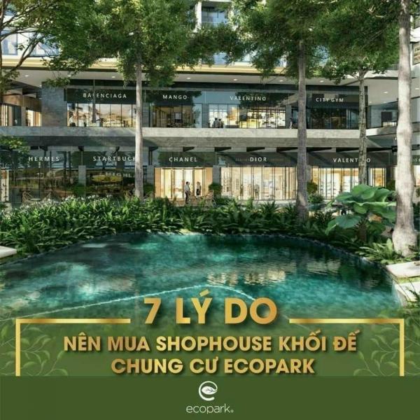7 Lý do nên mua shophouse khối đế chung cư Haven Park Ecopark